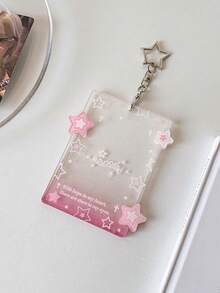 1 PC Acrylic Star Card Holder, Idol Idol Card Storage Protective Case, 3-Inch Display Pendant, Keychain - Multicolor - View 14