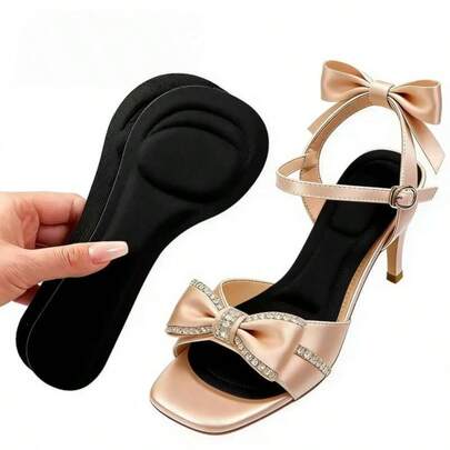 QKC 1 đôi lót giày mùa hè, chống trơn trượt, thấm hút mồ hôi, thoáng khí, có thể cắt tỉa, phù hợp cho nữ, đồ dùng học tập, phụ kiện giày dép nữ, thích hợp cho hoạt động ngoài trời, thể thao, du lịch, nhà cửa, văn phòng, trường học.