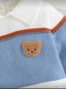 Nika Baby Baby Knitted Jumpsuit Mateo - Nhiều màu - Xem 3