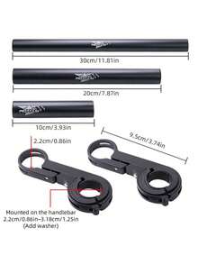 MOTSUV 10/20/30cm Bicycle Handlebar Extension Bracket, Mountain Bike Light Holder, Extension Rod, Road/Mountain Bike Handlebar Extension Rack, Accessories - Multicolor - View 6