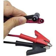 Professional Multimeter Test Leads 1000V 20A 40.5in, Heavy Duty Silicone Test Leads With Ultra-Hard Gold-Plated Test Probes, 0.16in/4mm Banana Plugs For Fluke/AstroAI/INNOVA/Klein Multimeter - Nút bịt tai hình quả chuối màu đỏ đen kèm kẹp cá sấu - Xem 3