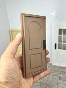 Doll House Decorative Door, Bidirectional Opening, Interchangeable Left/Right Opening, European Style Plastic Doll House Room Door - European-style Dollhouse Door - View 8