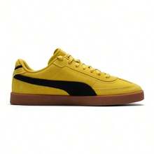 Men's Puma Club II Era Suede Dazzling Yellow-Puma Black (400717 29) - 黃色 - 查看 3