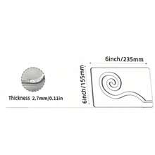 3pcs Acrylic Quilting Template Set - Seamless Design Transparent Free Motion Quilting Ruler For Home Sewing Machine - Transparent - View 10