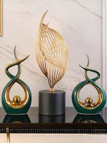Questa scultura d'arte astratta moderna è un pezzo perfetto per la decorazione della casa, adatto per sale da pranzo, soggiorni, uffici e altro ancora. È anche un ottimo regalo per matrimoni, compleanni, festività, festa della mamma e una scelta meravigliosa da regalare agli amici. - Multicolore - Visualizzare 6