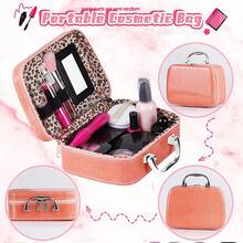 Children's Pretend Play Makeup Toys Set, Jewelry Handbag Gift Box, Lipstick Nail Polish Props, Makeup Kit Suitcase For Little Girls - Multicolor - View 4