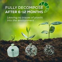 ANECO 100% Compostable Trash Bags 3 Gallon 100 Count Extra Thick Compost Bags for Countertop Bin Small Compost Bag Biodegradable Food Waste Bags with TUV OK Compost Home and BPI certified - verde - Ver 3