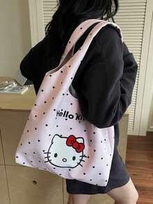 SANRIO 女士波点手提包，新款时尚百搭大容量可爱卡通单肩斜挎包 - 彩色 - 查看 8