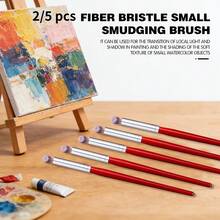 Micro Gradient Mixed Color Brush Set - For Seamless Color Transition In Micro Art, Fine Illustration And Detailed Canvas Works. Fine Brush Tips Achieve Smooth Blending. - Multicolor - View 1