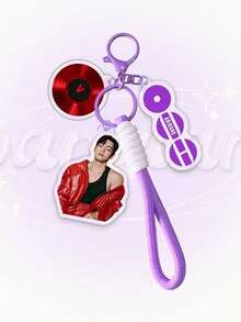 1pc JIMIN, J-HOPE, RM, JIN Microphone Pendant Decoration, With Personal Signature Color Pendant, Suitable For Clothing, Bags, Car Keys, Creative Cute Party Decoration, Ideal For Christmas, Valentine's Day, Birthday Gift - Multicolor - View 34
