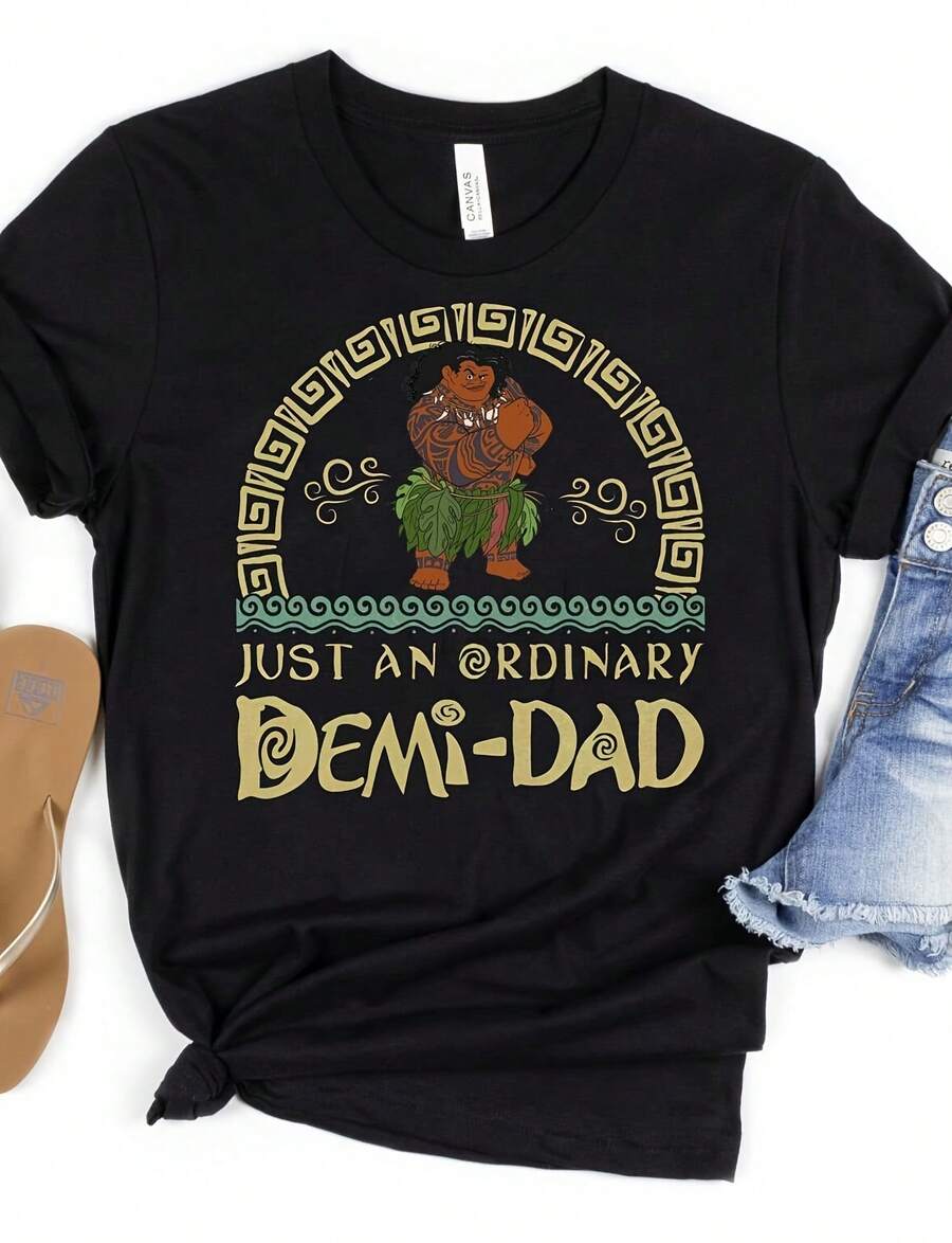 Funny Moanas Maui Stronge T Shirts Men Cotton Vintage T-Shirt Crew Neck Just An Ordinary Demi Dad Tees Short Sleeve Clothing Gifts220g Heavyweight 100% Cotton T-Shirt. Butterfly Print. Unisex Sizing. Round Neck Inspirational T-Shirt. Cute And Beautiful Y2K-Inspired Summer Top, Perfect For The Outdoors, Home, Work, Or Street Wear. Casual, Loose-Fitting Everyday T-Shirt. - 黑色 - 查看 1