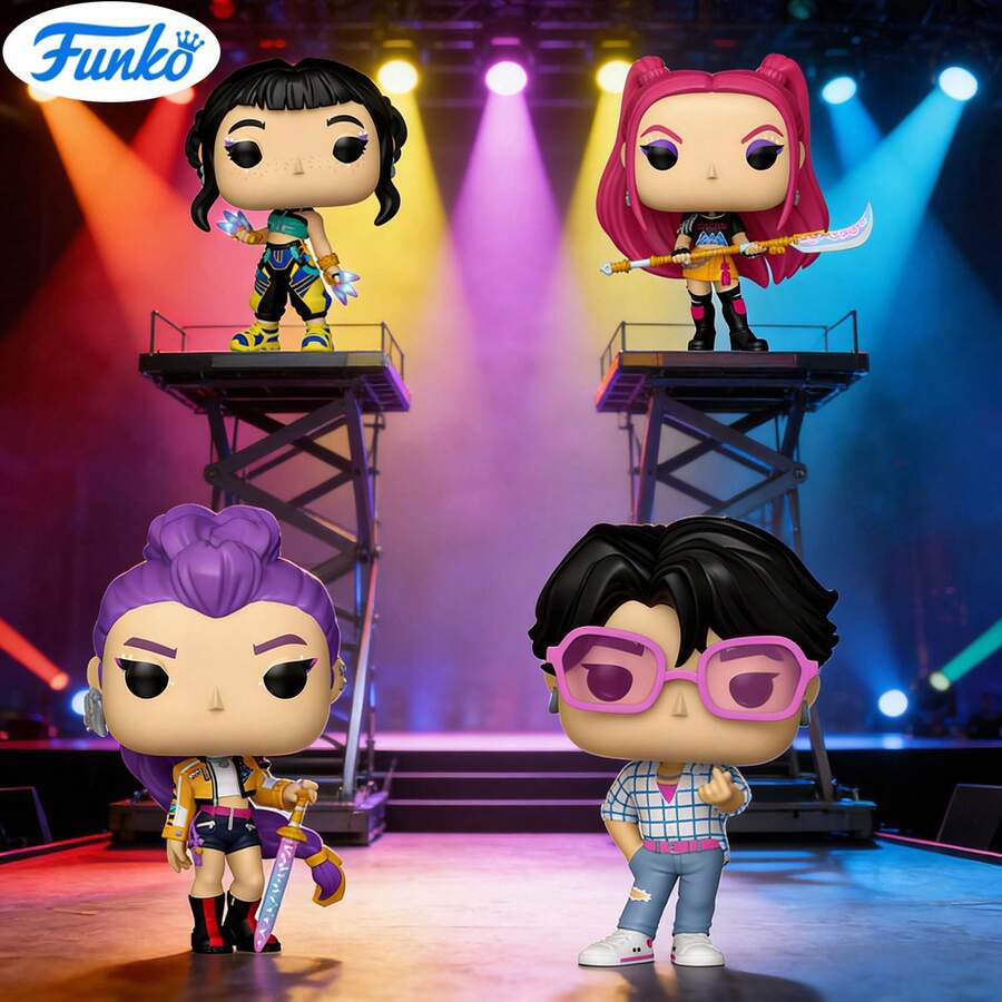 Mô hình Funko Pop! thuộc series hoạt hình K-Pop: Thợ săn quỷ - Lumi / Mirae / Zoe / Jinu (Phiên bản ẩn), Mô hình nhựa sưu tầm - Quà tặng sáng tạo, Hàng chính hãng, Độc quyền dành cho người hâm mộ phim hoạt hình và điện ảnh, Mô hình trưng bày dành cho nhà sưu tập - Nhiều màu - Xem 1