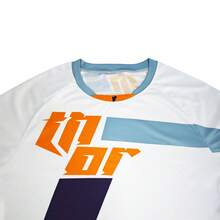 DONUTFOX 2025 New Long Sleeve T-Shirt Motorcycle Riding Jersey Quick-Dry Mountain Bike Long Sleeve T-Shirt Downhill Riding Jersey MTB Riding Sports - Blue and White - View 4