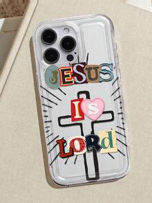Religious Jesus Love Print Clear Case Compatible With IPhone 13/11/17/17pro/16/14/15/15pro/15 Plus/15 Promax/7plus/8plus/X/Xs Max/Xr/11pro/12pro/13pro/14pro/12mini/13mini/11promax/12promax/13promax/14promax/14plus/17pro Max/17Air/6/6s Plus/7/8/16Pro/16plus/16promax/Se2/17promax&Compatible With Samsung Galaxy/A54/A14/A12/A13/A15/A32/A33/A24/A52S/S20/S21/S22/S23/S24/S23Plus/S24ultra/S25/A15/A33/A23 - Multicolor - View 4
