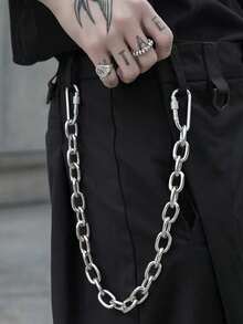 Minimalist Casual Personalized Hiphop Thick Chain Waist Chain Pants Chain Accessory For Men - Silver - View 6