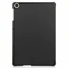Funda protectora plegable básica de color negro sólido minimalista compatible con Honor Pad X9/X8 Pro 11.5 pulgadas, X8A 11 pulgadas, Pad9 12.1 pulgadas, 2024 MatePad SE 11 pulgadas, SE 10.4 pulgadas, T10, T10S y serie T8 Colección de regalos de primavera - Negro - Ver 19