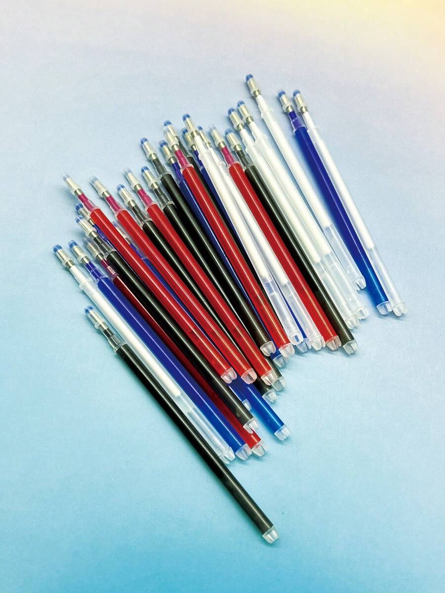 High Temperature Fabric Marking Pen Refills, 4 Colors 8pcs Set, 10pcs Solid Color Optional, Premium Practical Sewing Supplies, Suitable For Tailoring, Patchwork, DIY Handmade Clothing And Garment Sewing - Pen Refill Disappears Due to High Temperature - View 1