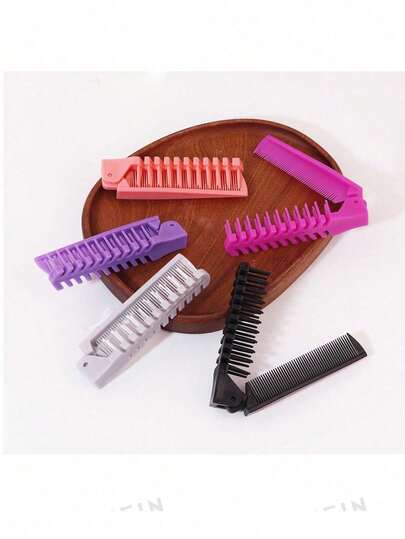 Portable Travel Hair Comb Brush Foldable Pocket Comb Double Head Anti Static Comb Used For Daily Styling Of Hair And Beard