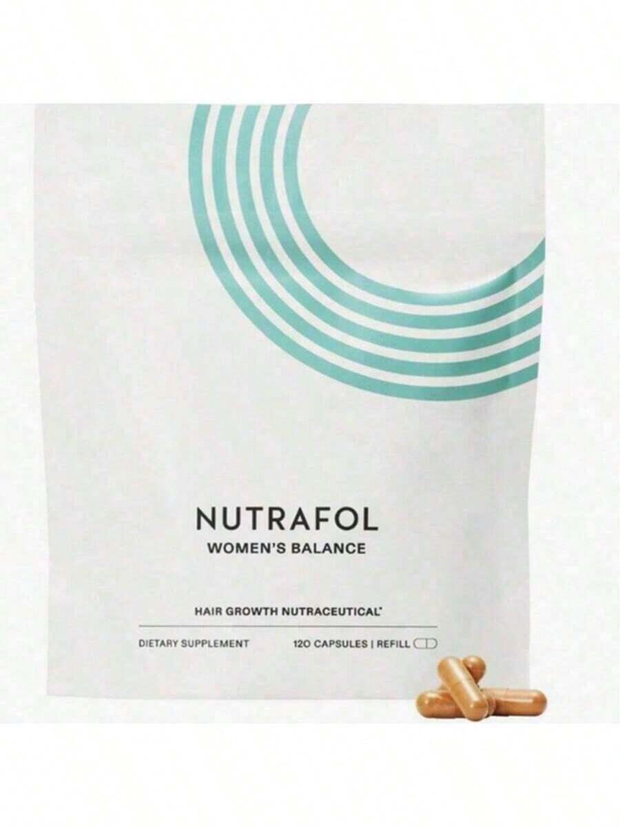 Women's Balance Hair Growth Supplements, Ages 45 And Up, Clinically Proven For Visibly Thicker Hair And Scalp Coverage In 3-6 Months, Dermatologist Recommended - 1 Month Supply Refill Pouch - 1 - 查看 1