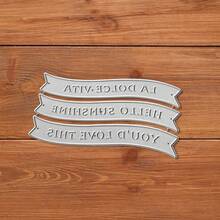 创意标签模具、DIY剪贴簿相册和压花模板、贺卡制作工具、卡片纸切割工艺品、礼品卡制作模板模切。 - 銀色 - 查看 7