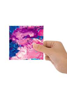 10pcs/Set 3.9x3.9 Inch Small Painting Canvas Panels, Square Blank Flat Canvas Boards, White For Acrylic Painting, Drawing - Multicolor - View 6