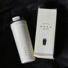 550ml Smeg Coffee Mug Stainless Steel Travel Water Bottle Insulated Cup Tumbler Cup Best Friend Gifts 4 Colors - 白色-550ml - 查看 3