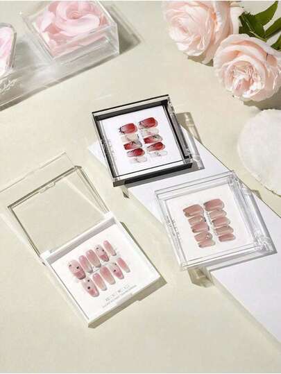 12/8/5/3/2/1pc Transparent Nail Art Storage Box, Double-Layer Nail Art Storage Box, Nail Art Display Box, Transparent Acrylic Display Storage Box, Nail Tool Storage Box, Wearable Nail Art Transparent Storage Box, Portable Nail Salon Display Box, Dustproof And Moisture-Proof Storage Box, Stackable Storage Box With Security Lock Lid, Ideal For Nail Stickers, Nail Accessories And Beauty Essentials - Perfect For Salon Or Home Use, Women's Gift, Room Decor, Best Gift For Nail Art Storage.