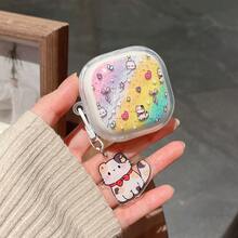 彩虹猫咪招财猫挂件 + 保护套，兼容三星 Buds FE、Buds 3 / Buds 3 Pro / Buds 3 FE、Buds Pro、Galaxy Buds Live、Buds 2、Buds 2 Pro、Buds Core 无线耳机，带保护套 - 招財貓 - 查看 13