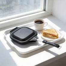1pc Minimalist Sandwich Maker Pan, Non-Stick Double-Sided Heating Bread Baking Mold, Wholesale For Home Use - View 1