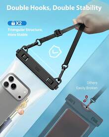 Luxury Waterproof Mobile Pouch – Full Touch Screen Case For Beach Holidays & Pool Parties - Floatable (Up to 8.5") - View 6