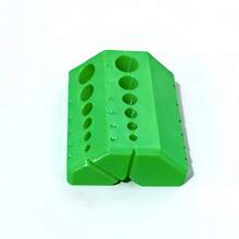 1个钻孔导向器，专为45°和90°精确钻孔设计，采用重型塑料对准系统，配备数字导向功能，兼容电钻，可作为精确钻孔辅助工具。适用于斜接接头、框架和甲板施工。 - 綠色 - 查看 8