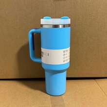 1 件装，兼容 Cup 40 盎司不锈钢保温杯（带手柄和吸管），40 盎司大容量双层真空隔热保温水瓶，适用于家庭、办公室和户外活动，如露营、徒步、驾车和汽车旅行，40 盎司便携式可重复使用旅行饮水杯/咖啡杯，带盖和吸管，男女通用，保温保冷，是完美的圣诞节礼物、情人节礼物、生日礼物，Trek 系列，易于清洁 - 件 - 查看 6