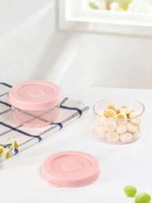 1pc 3/6pcs Leak-Proof PP Material Refill Box, Round Covered Food Storage Container, Microwave & Dishwasher , Stackable Colorful Covered Container, Ideal Birthday Gift, Lunch Box - Multicolor - View 3