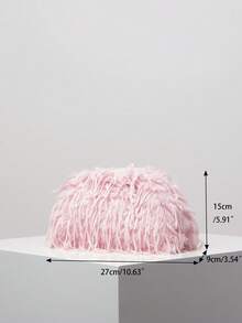 Women's Clutch Purse, Plush Wallet, Party/Ball Accessory, Wedding Supplies, Elegant Ladies Wallet, Women's Gift (Random Pattern) - Pink - View 7