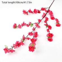 1支仿真樱花，仿真花茎，适用于高花瓶，仿真桃花，仿真梅花，家居室内客厅婚礼装饰，春季家居装饰花卉，美观的房间装饰 - 彩色 - 查看 12
