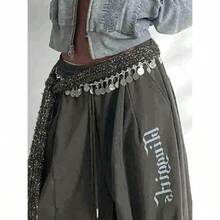 1 Pc Jazz Dance Hip Cover, Hip Scarf, Exotic  Shawl, Scarf, Multi-Functional Belt Accessory, Vintage Niche Waist Chain, Perfect Mother'S Day Gift - Dây đeo thắt lưng bằng đồng xu bạc - Xem 13