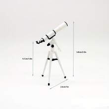 Mini Dollhouse Telescope With Tripod - Cute Astronomy House Accessory, Suitable For DIY Photography Props And Dollhouse Scene Decoration, Realistic Dollhouse Decor |   Dollhouse Miniature Model |   With Tripod, 1:25 Scale - 迷你望遠鏡 - 查看 2