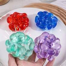 1个宝石挤压球，透明宝石减压挤压玩具，青少年和成人缓解压力的理想礼物，生日、节日皆宜 - 彩色 - 查看 7