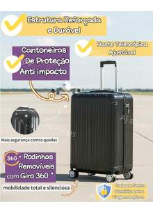 10KG Travel Suitcase Anac Standard 55X35X25cm ABS Boarding Bag With Expandable Zipper Removable Wheels Unbreakable - Pink - View 7