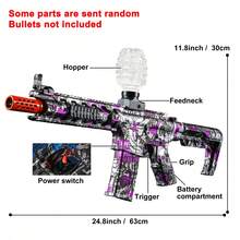 Unilabo M4A1 Electric Toy Gun Set, High Precision Shooting Toy, Rechargeable And Reusable, Perfect Outdoor Party Game And Gift For Boys, Birthday/Holiday Present (Excluding Bullets) - Multicolor - View 16
