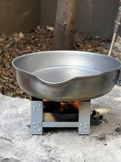 1/2件装紧凑型折叠式露营炉，超轻便携，适用于户外露营和野外生存，柴火炉，可用于户外烹饪、煮沸、烧烤 - 无需电力 - 适合露营、后院、野餐、海滩等场合
