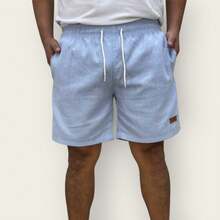 Kit 3 Bermuda Cargo Linen Premium Shorts Mauricinho Men's Casual Basic Comfortable - Màu xanh nhạt - Xem 4