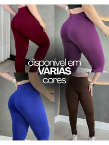 High-Waisted Fitness Leggings With Double Waistband And Slimming Effect - Marsala Wine - Gỗ đỏ - Xem 2