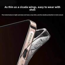 Protector universal de metal contra el polvo, compatible con iPhone 12-17 Pro Max para el auricular y el altavoz - Plateado - Ver 6