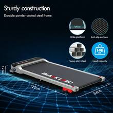 BLACK LORD Walking Pad, Treadmill For Home, Under Desk Treadmill With LED Display  & Wireless Control, Running Machine With 2-Level Incline, 140KG Capacity, No Assembly - 銀色 - 查看 9