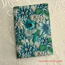 1件手工制作森林绿布艺书套，平面印花计划本/笔记本套，送给爱书人士和情侣的礼物 - 單件 - 查看 7