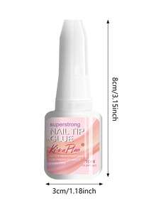 强力美甲胶水+卸甲水套装，适用于亚克力指甲、凝胶指甲、假指甲，沙龙级刷涂式美甲胶水，易于涂抹，持久耐用，DIY - 1 Set - 查看 8