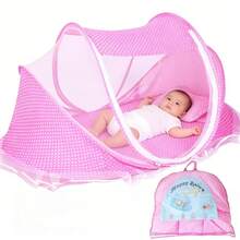 3pcs/Set Infant Folding Mosquito Net With Sleeping Mat And Pillow, Mosquito Net Bed For Children 0-3 Years Old - Multicolor - View 1