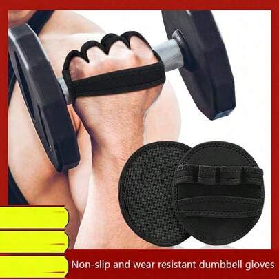 Găng tay tập thể dục hở ngón có đệm chống trượt ở lòng bàn tay, thích hợp cho việc nâng tạ và tập luyện tại phòng gym.