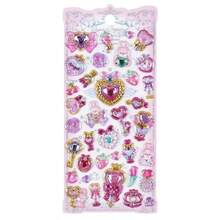 1 pieza Pegatina 3D de recompensa de dibujo animado estilo princesa, decoración de diamante de cristal para teléfono móvil, con respaldo adhesivo, sin necesidad de cortar, color aleatorio - aleatorio - Ver 5